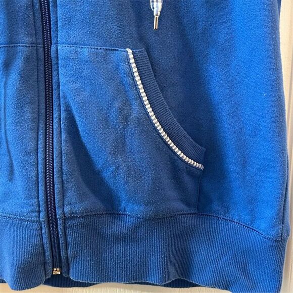 Silver Wear Women's Short Sleeve Zip-Up Hoodie Jacket Blue Size S - Picture 8 of 16